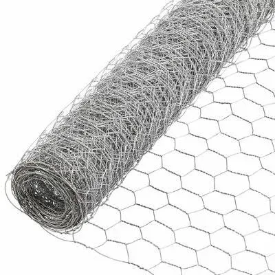 20GA Galvanized Hexagonal Poultry Netting Chicken Wire 72 inches x 50 feet x 1 inch Mesh