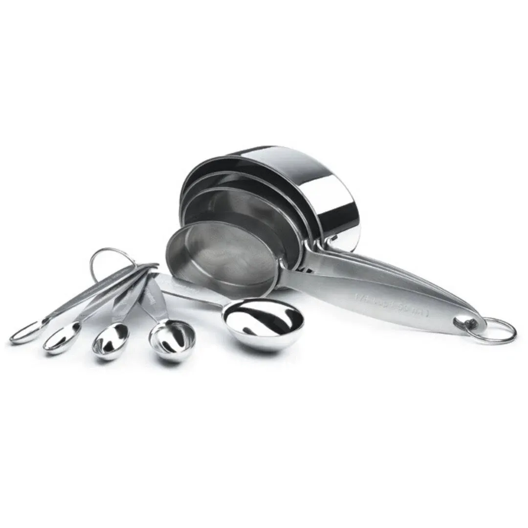 Cuisipro Stainless Steel Measuring Cup & Spoon Set