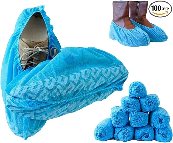 Blue Shoe Guys Premium Disposable Shoe Covers 100 Pack | BSGCR40US100