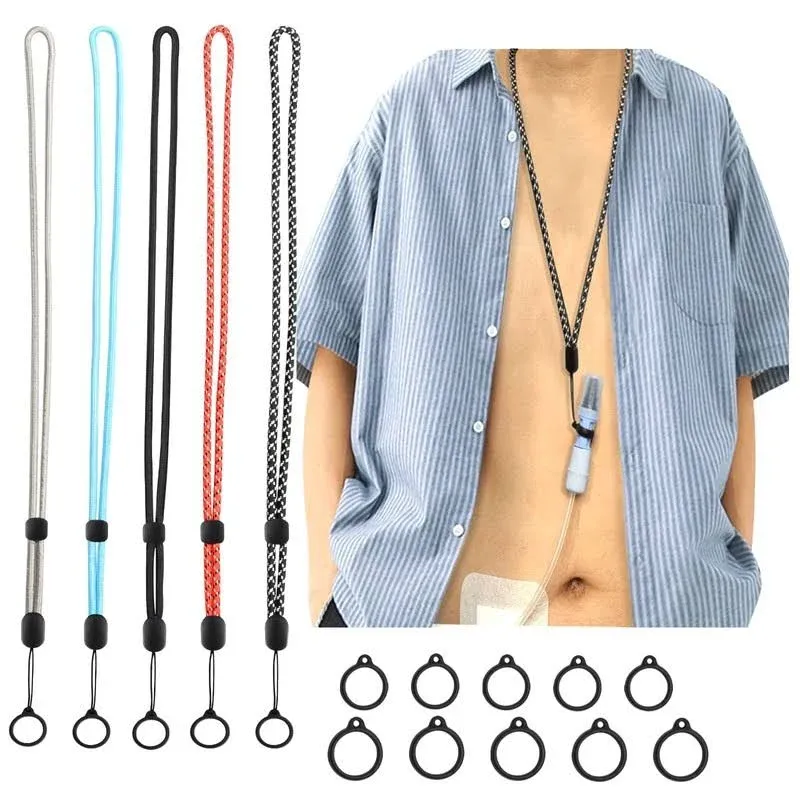 Peritoneal Dialysis Accessories 5 PCS PD Dialisys Holder Transfer Set Adjustable Neck Cord Length Secure Ostomy Belt Catheter Peritoneal Supplies