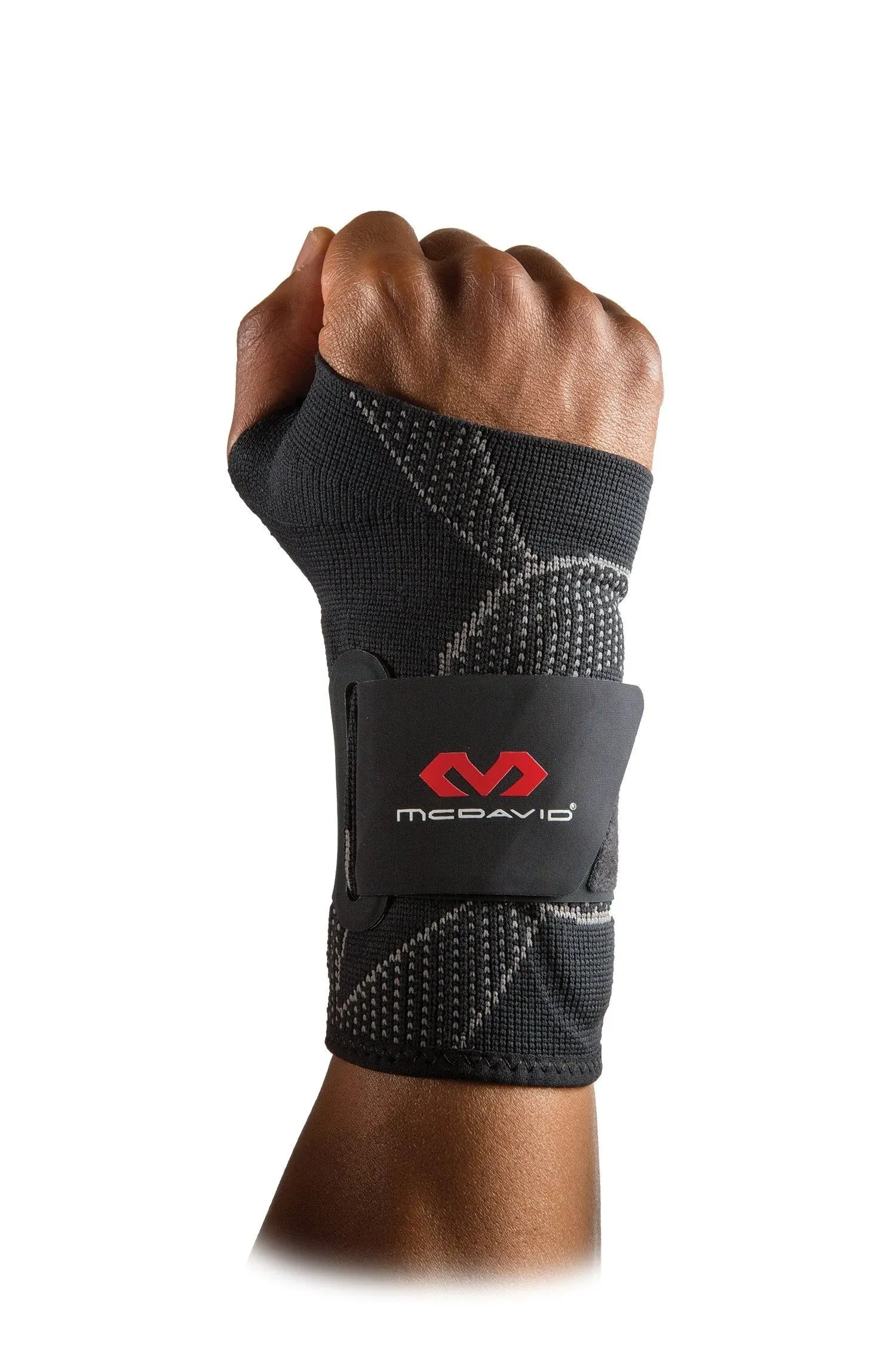 McDavid Elite Engineered Elastic Wrist Sleeve w/ Gel Black L/XL