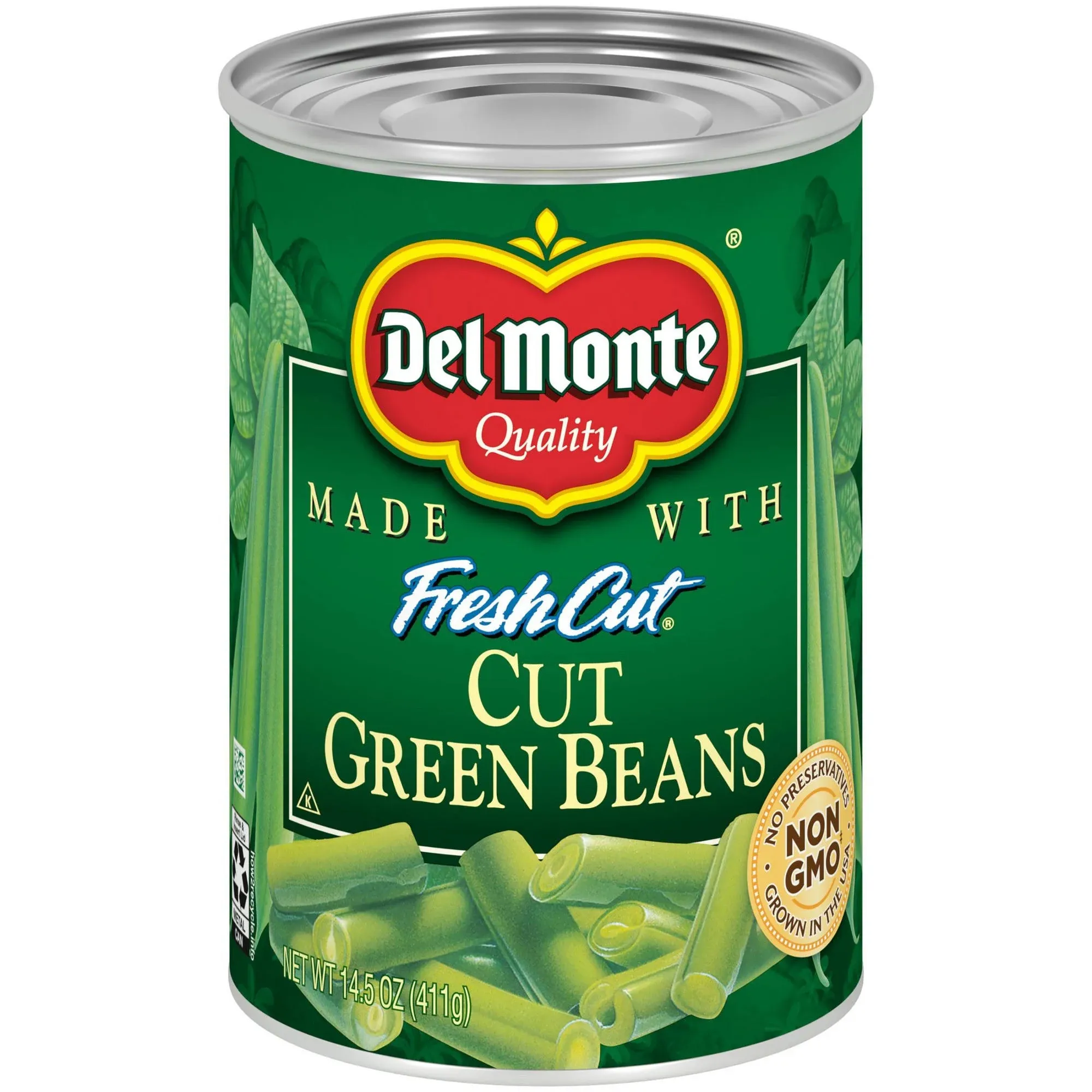 Del Monte Cut Blue Lake No Salt Added Green Beans, 14.5 oz