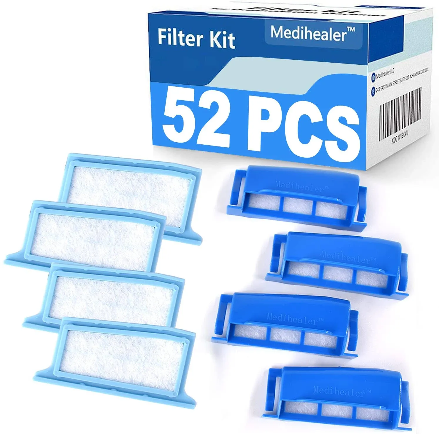 Medihealer CPAP Filters 52 Packs Compatible with Dreamstation:4 Assembled ...