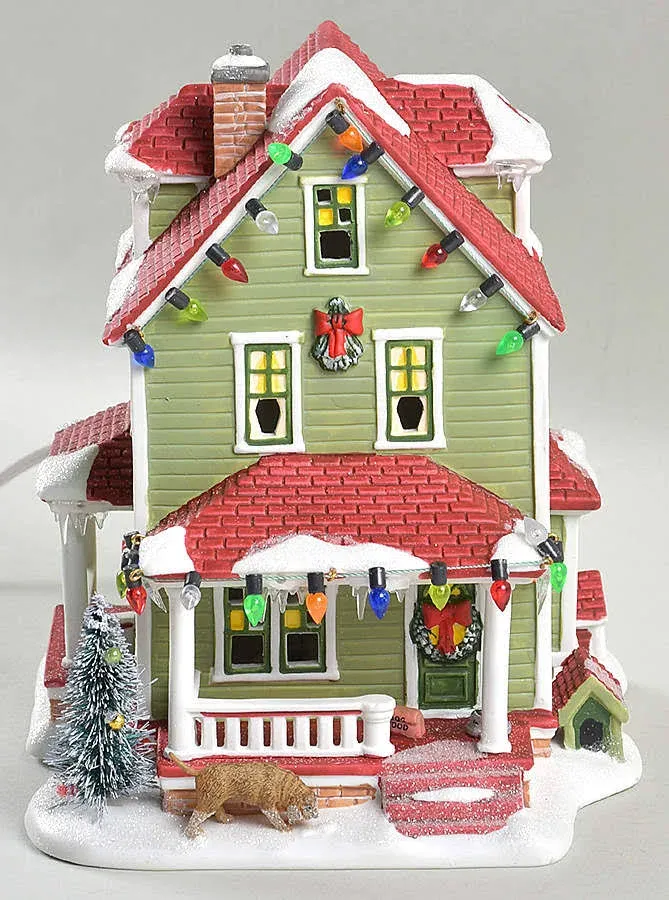 Department 56 Christmas Story Village Bumpus House Lit Building