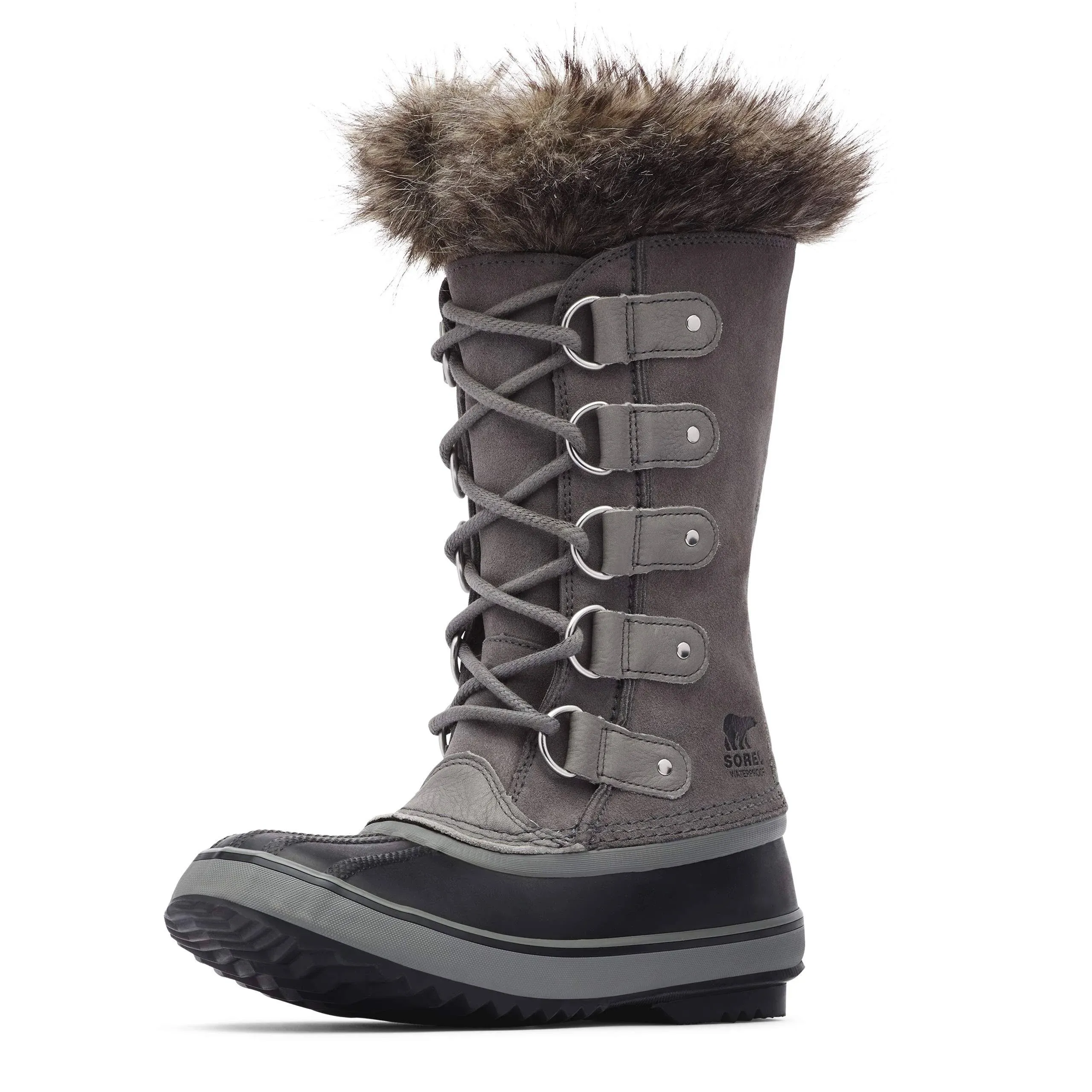 Women&#x27;s Sorel Joan of Arctic Boot In Quarry/black Sz 7 NWB