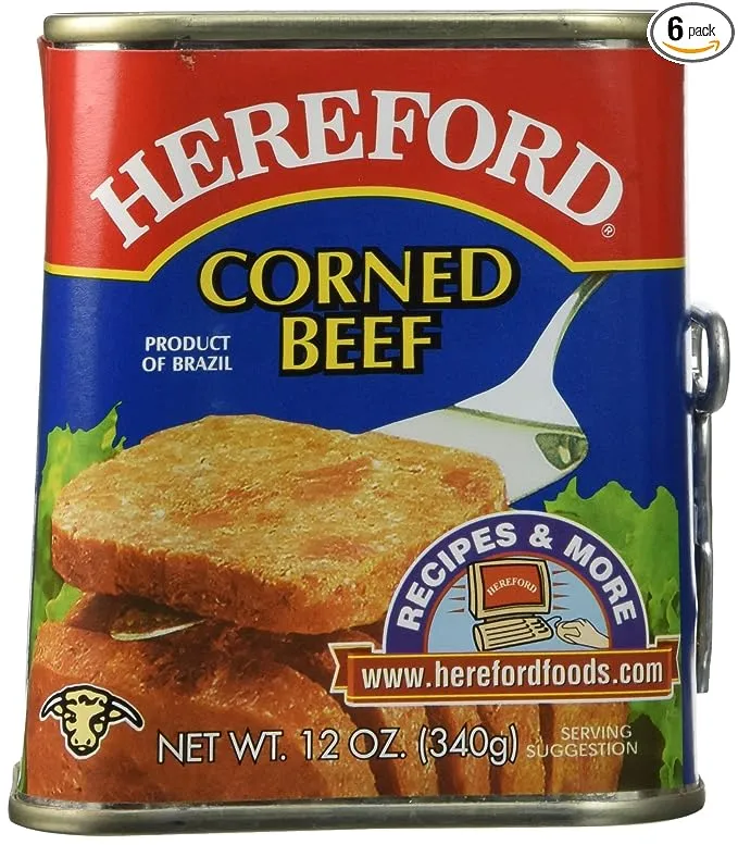 Hereford Corned Beef Canned 3Pk 12oz Cans No Added Hormones