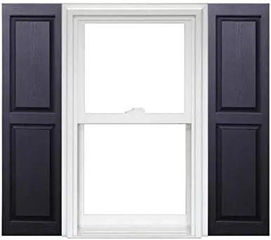 Polaris Homeside Raised Panel Vinyl Shutters (1 Pair) 14-1/2in. x 43in. - 050...