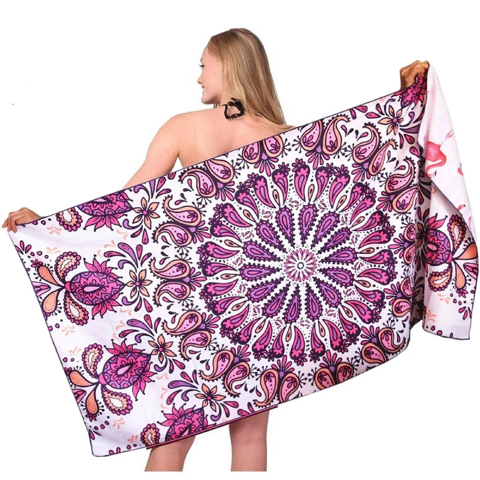 Mandala Oversized Microfiber Beach Towel-Quick Dry Super Absorbent Lightweight ...