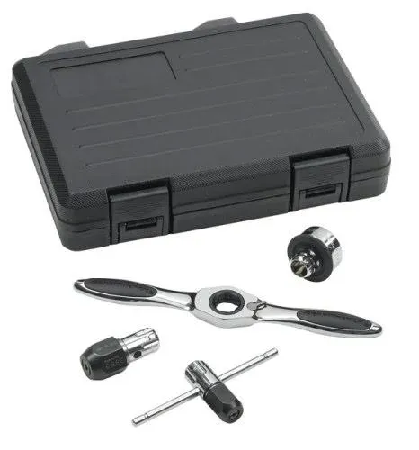 K-D Tools 3880 5 Pc. Tap and Die Drive Tool Set, Tap Die Handle, 