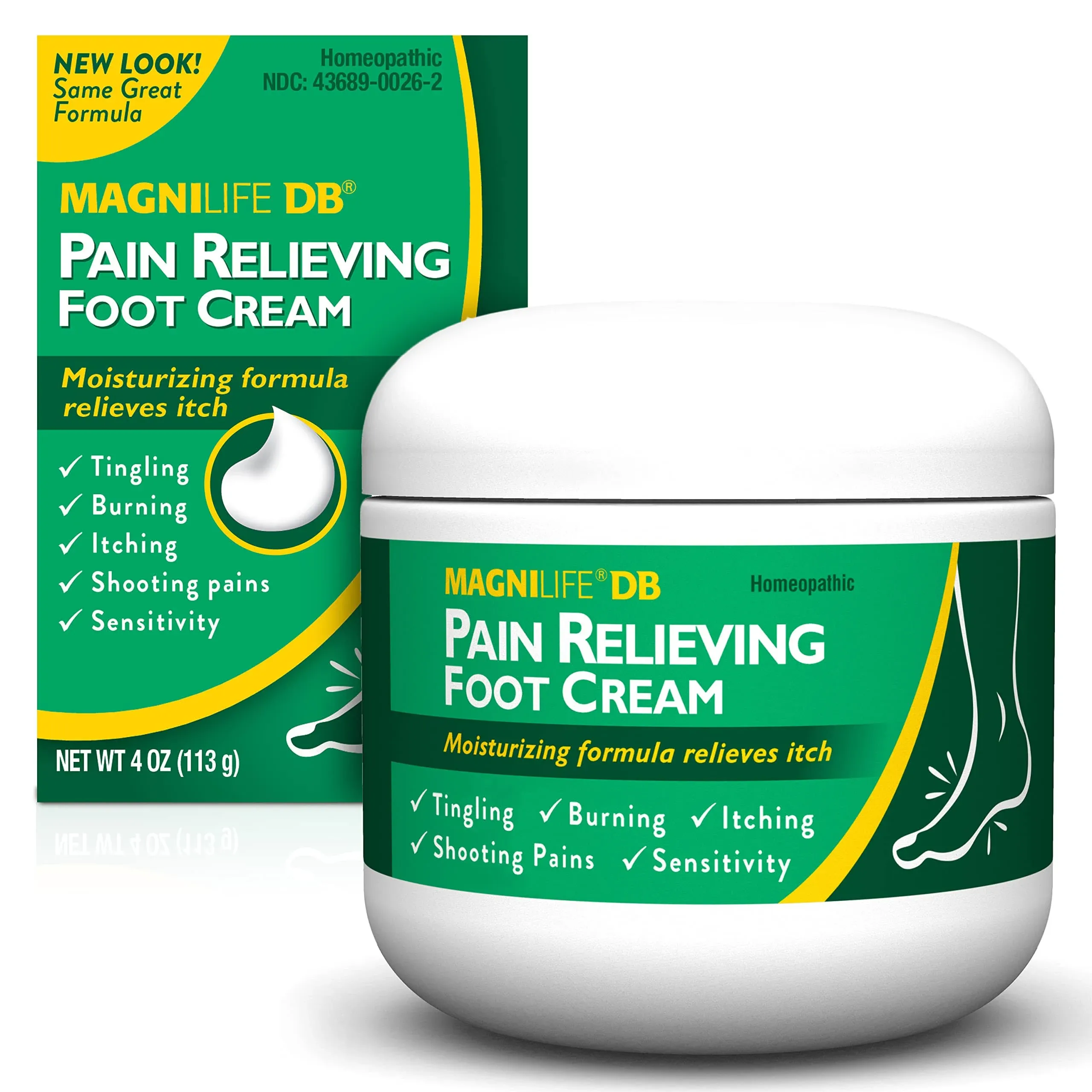 Magnilife DB Pain Relieving Foot Cream - 4 oz