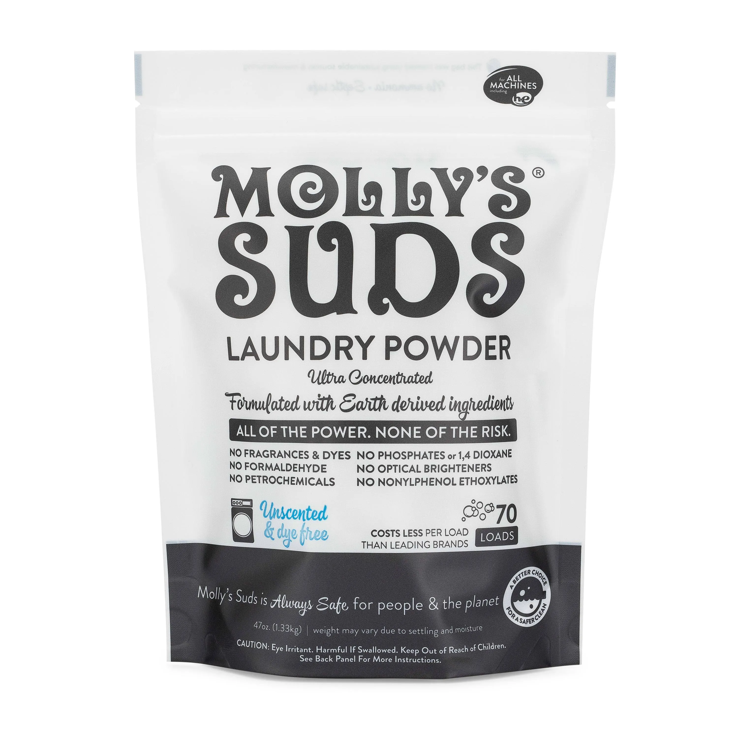 Molly's Suds Laundry Powder Unscented 70 Loads