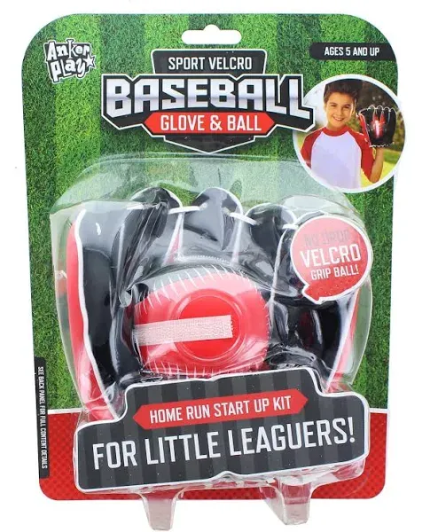 Sport Velcro Baseball Glove and Ball