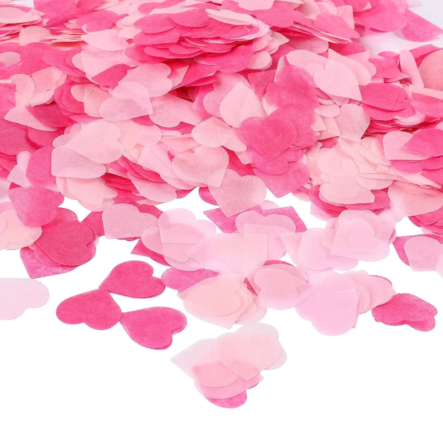 Whaline 1 inch Heart Paper Confetti Tissue Confetti 6000 Pieces Party Table ...