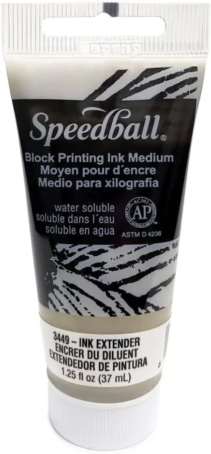 Extensor de tinta Speedball 3449 para tintas de impresión en bloque solubles en agua, certificado por AP, 1,25 onzas líquidas