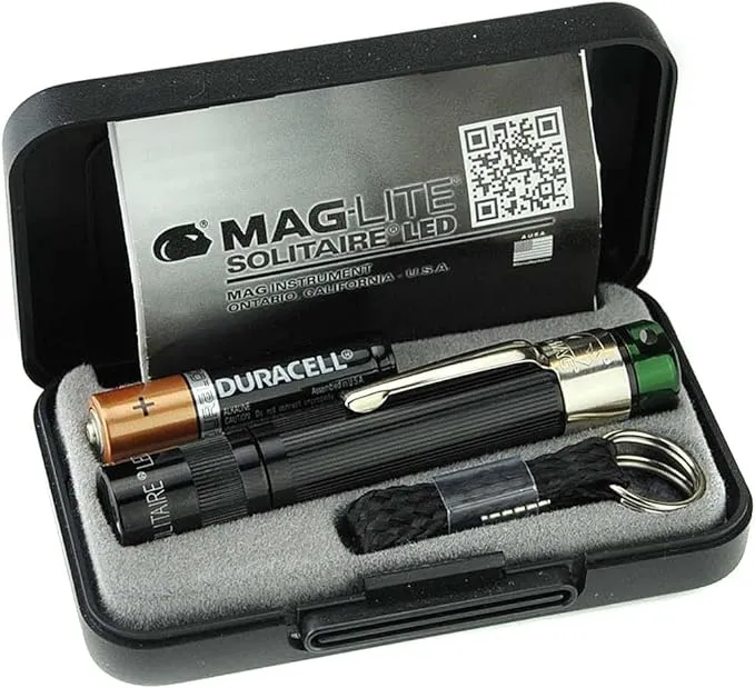 Mag-Lite Solitaire Flashlight w/ Green-Only LED Resistant Candle Mode Battery