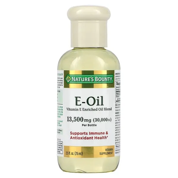 Nature's Bounty, Vitamin E-Oil, 13,500 mg (30,000 IU), 2.5 fl oz (75 ml)