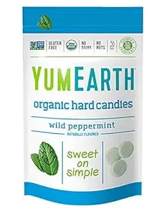 YumEarth Organic Wild Peppermint Hard Candy, 3.3 Ounce (Pack of 6)