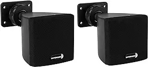 Dayton Audio SAT3B 3" Cube Speaker Pair (Black)