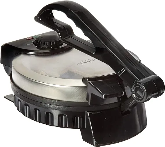 Brentwood TS-127 Stainless Steel Non-Stick Electric Tortilla Maker, 8-Inch