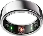 Oura Ring Gen3 Horizon – Silber – Größe 10 – Smart Ring – Größe zuerst mit Oura Ring Gen3 Größen-Kit – Schlafüberwachung tragbar – Herzfrequenz – Fitness-Tracker – 5–7 Tage Akkulaufzeit