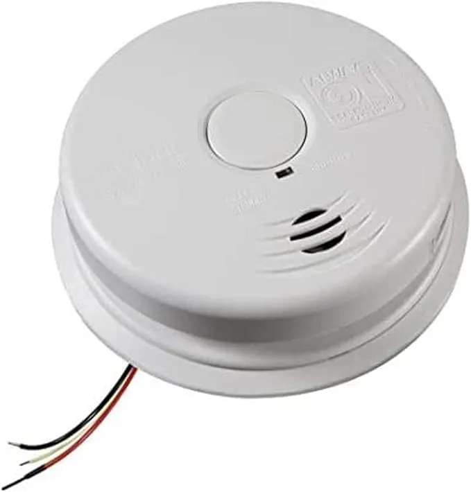 Kidde Hardwired Smoke Detector, 10-Year Battery Backup, Interconnect, Test-Silence Button