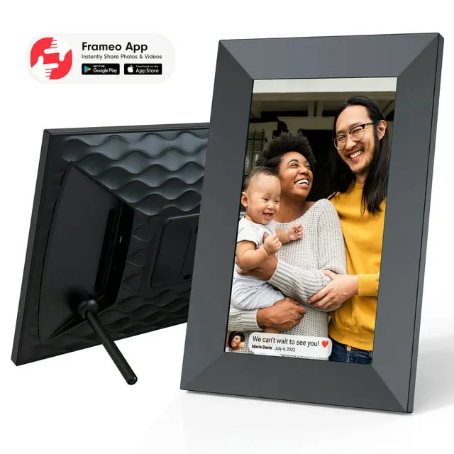 ONN 10” Wi-Fi Digital Picture Frame | Send Photos & Videos Instantly via the Free Frameo App, 100096733