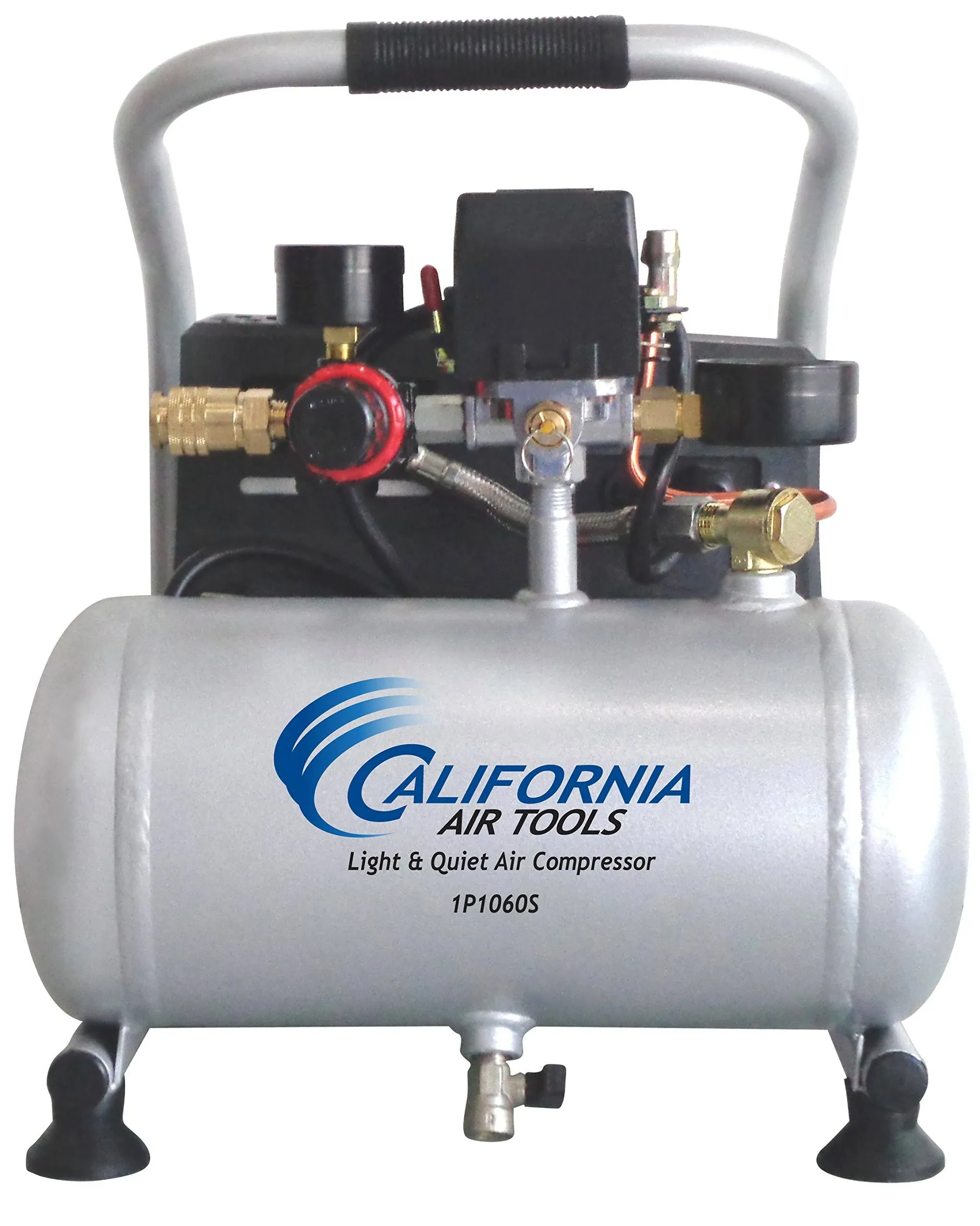 California Air Tools 1P1060S Light & Quiet .6 Hp 1.0 Gal. Portable Air Compressor