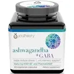 Youtheory, Ashwagandha, 60 Vegetarian Capsules