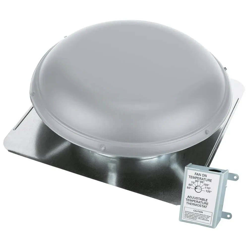 Air Vent 1170-CFM Gray Plastic Electric Power Roof Vent | 53828