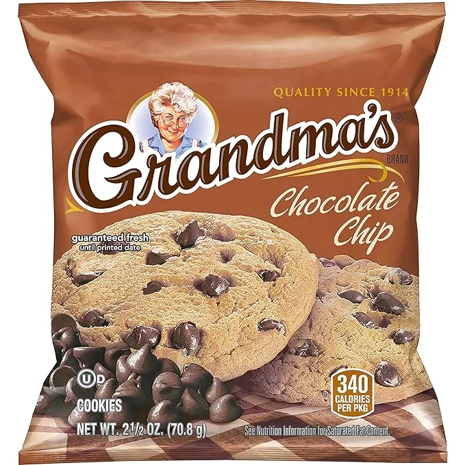 Grandma's Chocolate Brownie Cookies, 2.5 Ounce (Pack of 60)