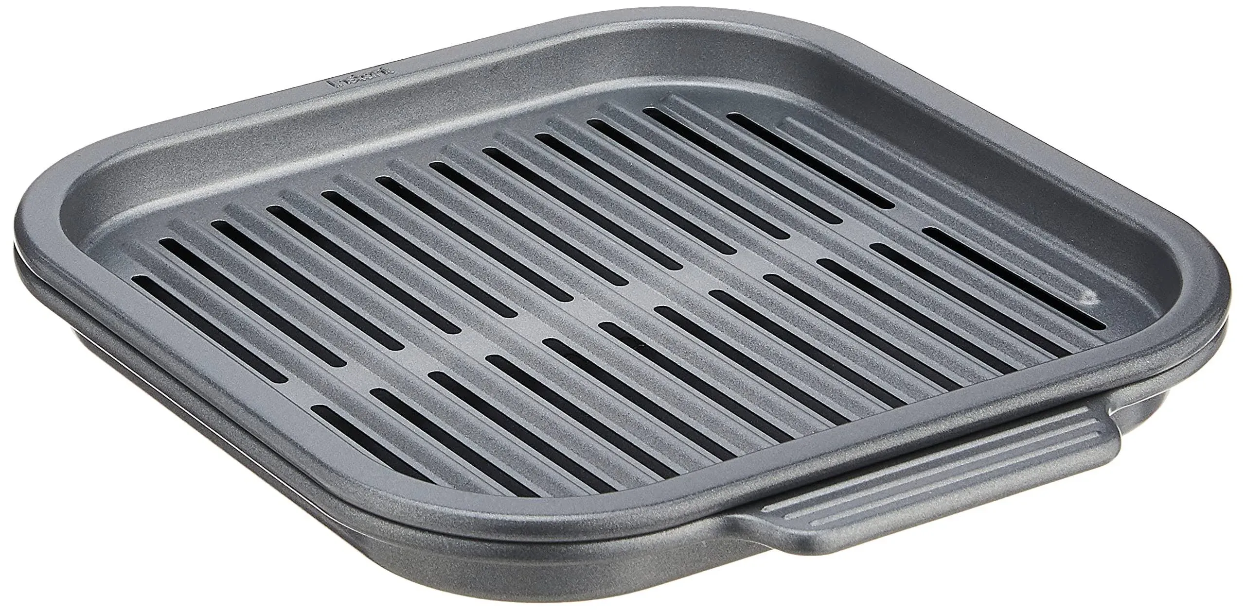 Instant Vortex Official Nonstick Grill Pan, 2-Piece, Gray