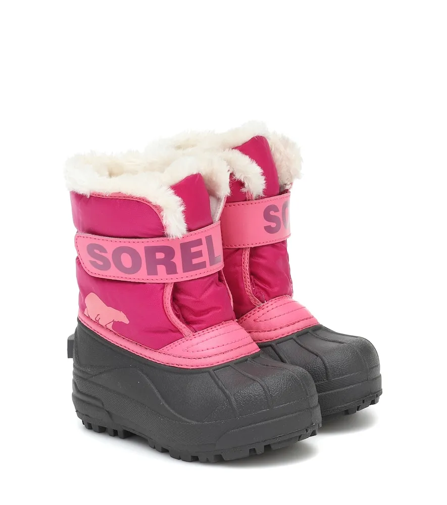 Kids' Snow Commander Insulated Waterproof Boot In Fucsia