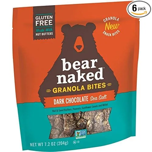 Bear Naked Granola Bites Gluten Free Dark Chocolate Sea Salt 7.2 oz