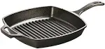 Lodge Cast Iron 10.5&#034; Seasoned Square Grill Pan