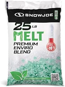 Snow Joe Az-25-Eb Melt-2-Go Nature + Pet Friendly CMA Blended Ice Melter, 25-lb Bag