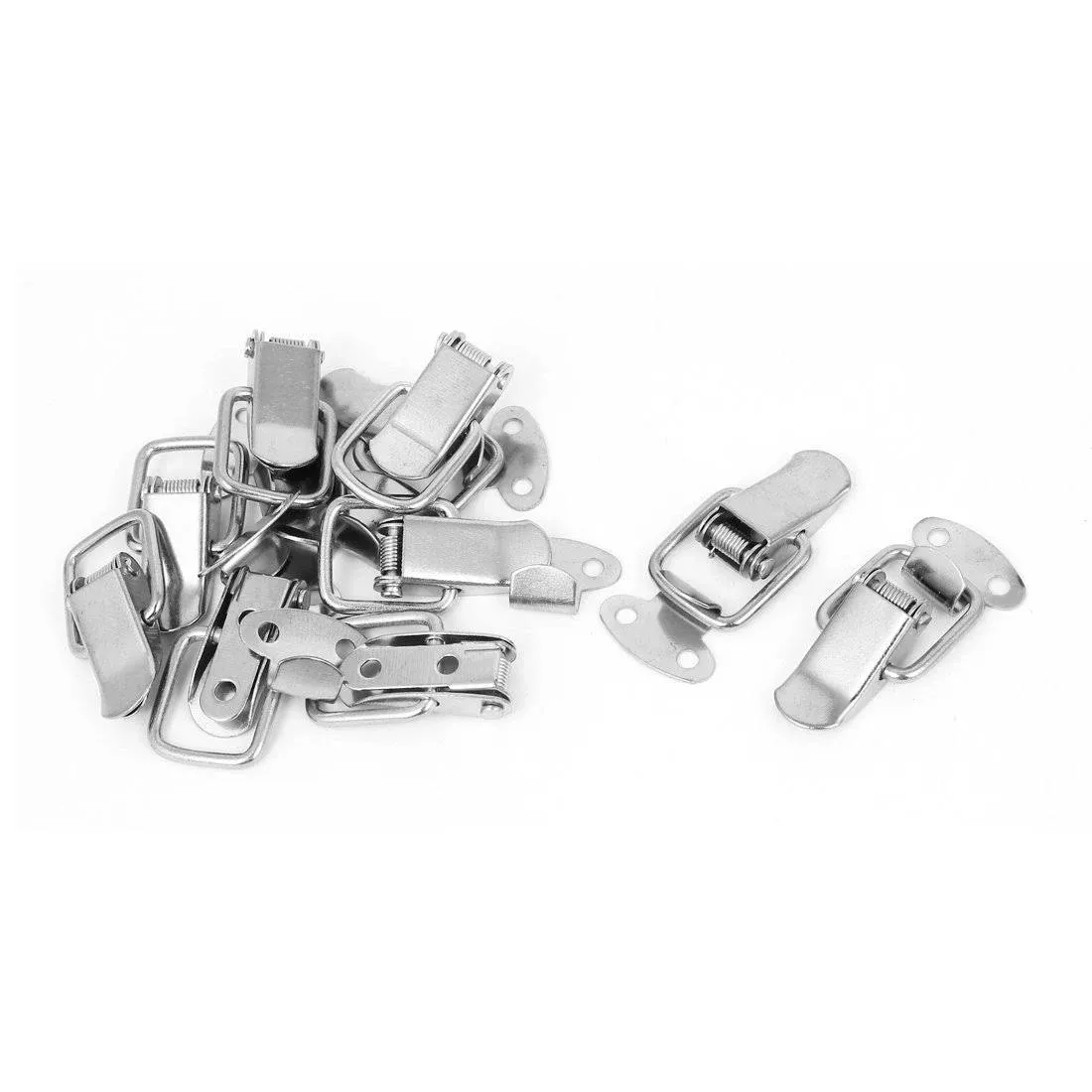 uxcell Drawer Toolbox Metal Spring Loaded Toggle Draw Latch Catch Hasp 10pcs,