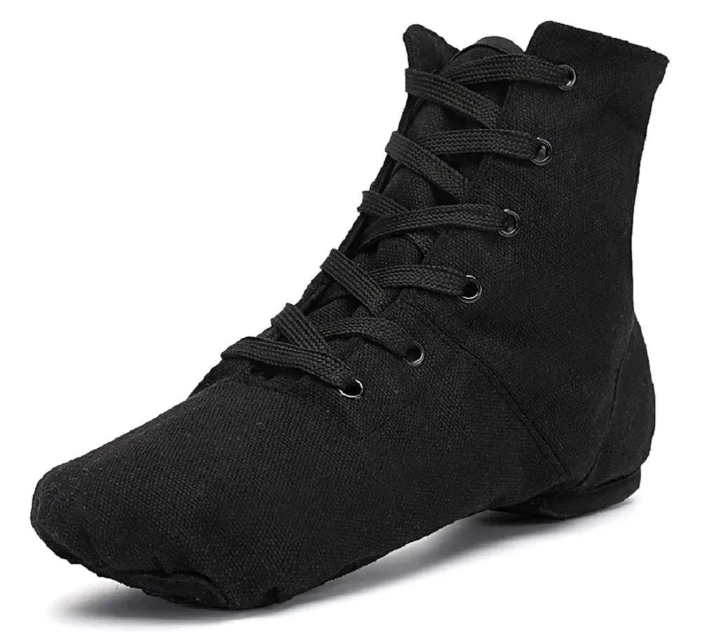 Smithmelody Canvas Jazz Dance Boots Ballet Dancing Sneakers for adult Men Women Kid