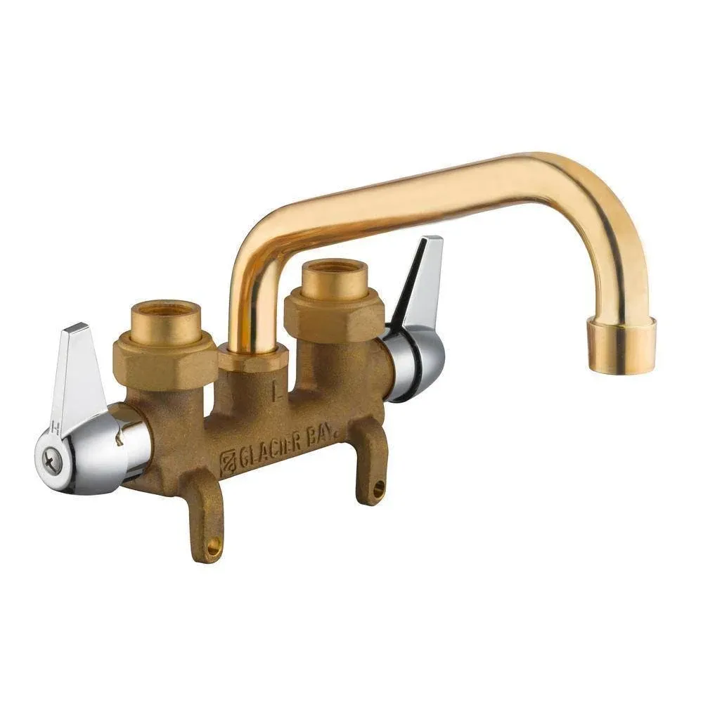 Glacier Bay 2-Handle Laundry Faucet in Rough Brass 238 178 w/ Fittings