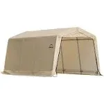 ShelterLogic AutoShelter Peak Style Sandstone Polyethylene Instant Garage, 10' x 15' x 8'