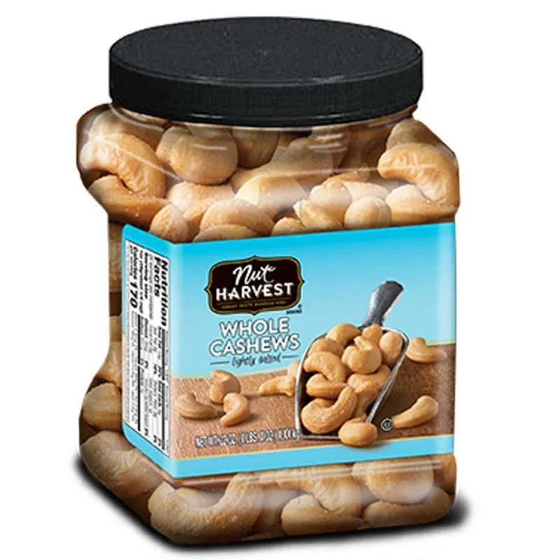 Nut Harvest, Lightly Salted Cashews, 24 Ounce Jar