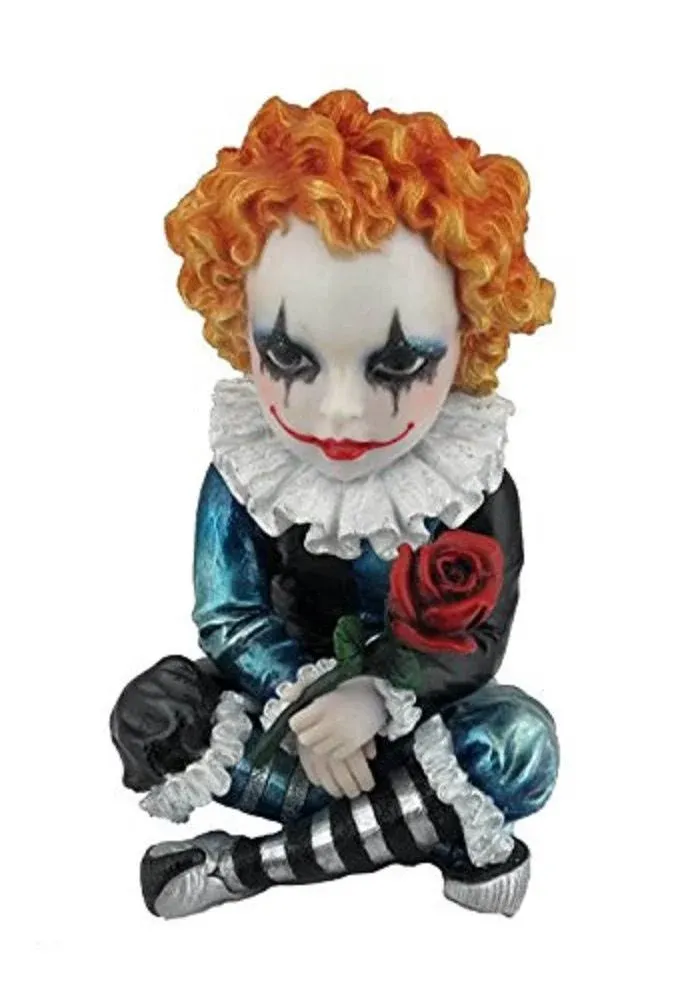 Cosplay Kids Figurine- Jester Holding A Rose