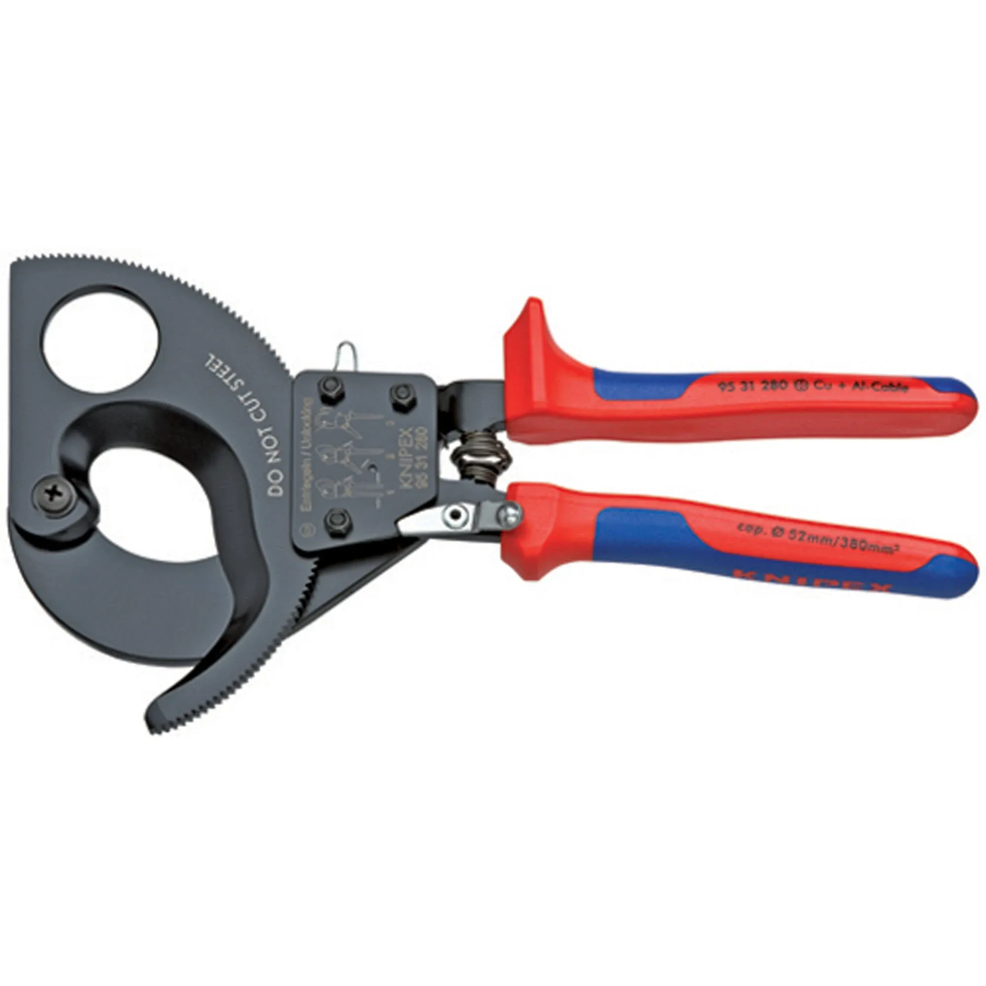 11" Ratchet Action Cable Cutter, Center Cut