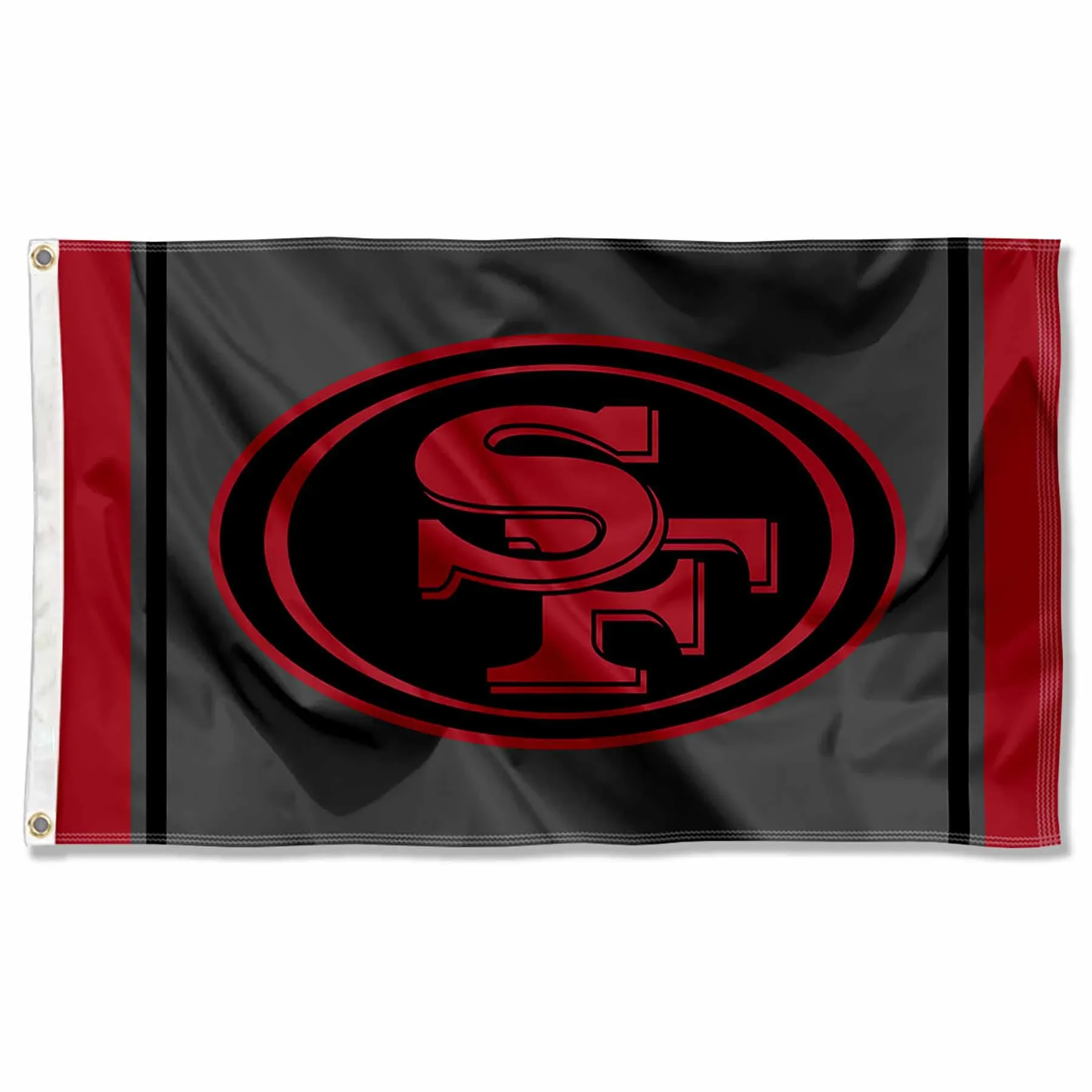 3x5 Feet San Francisco 49ers Black Sideline 3x5 Banner Flag