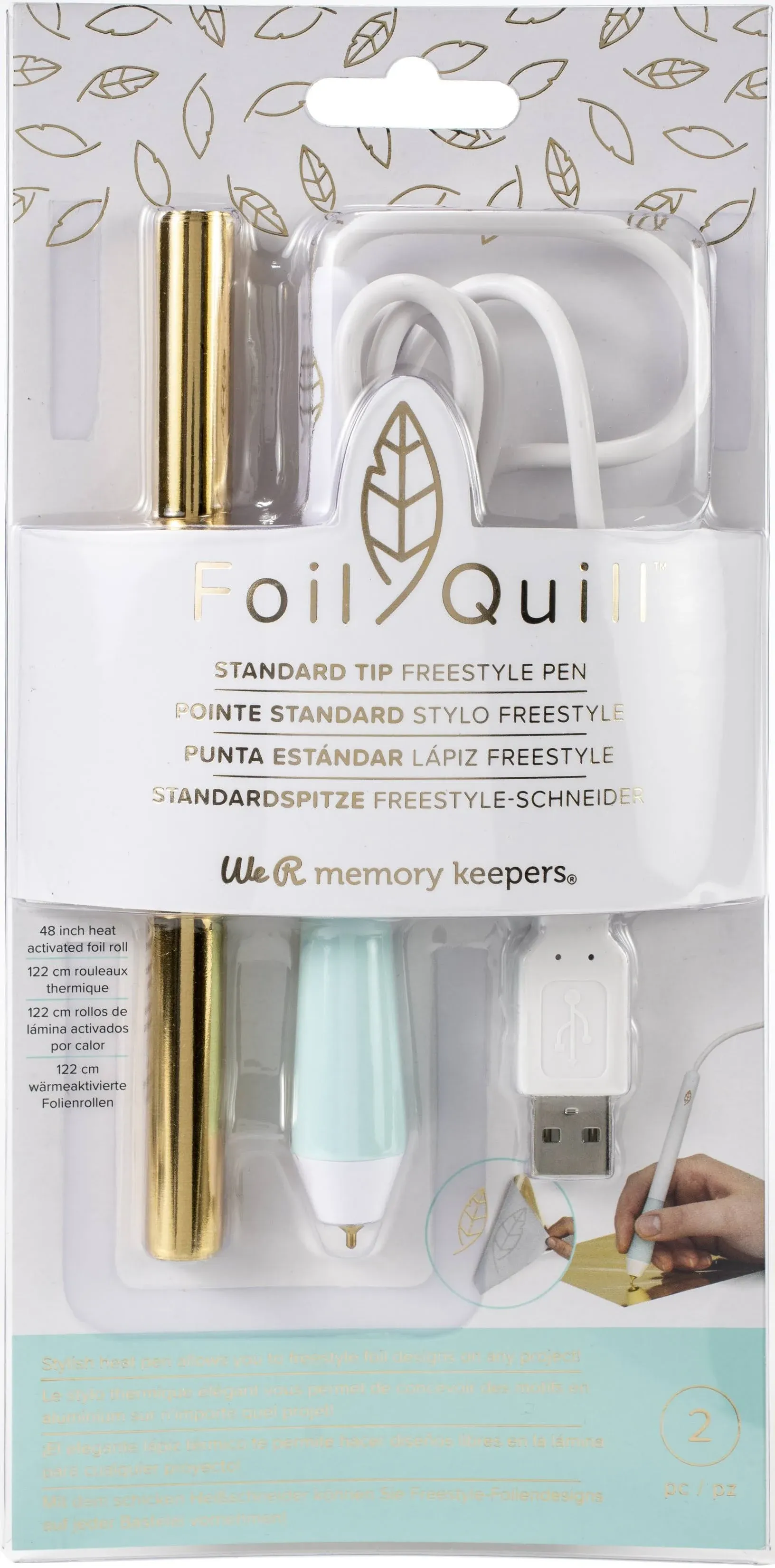 We R Memory Keepers Foil Quill Freestyle Pen &#034;Standard Tip&#034; - New 661015