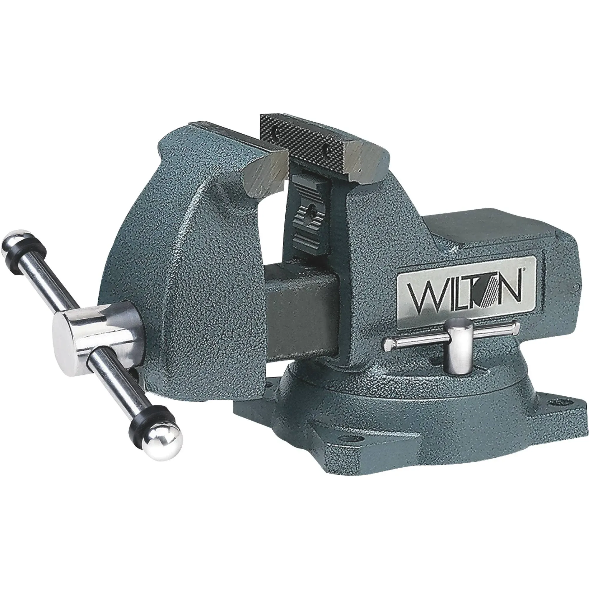 Wilton Mechanics Bench Vise, 4 Jaw Width, 4-1/2" Jaw Opening, 3-7/16" Throat (Model 744)