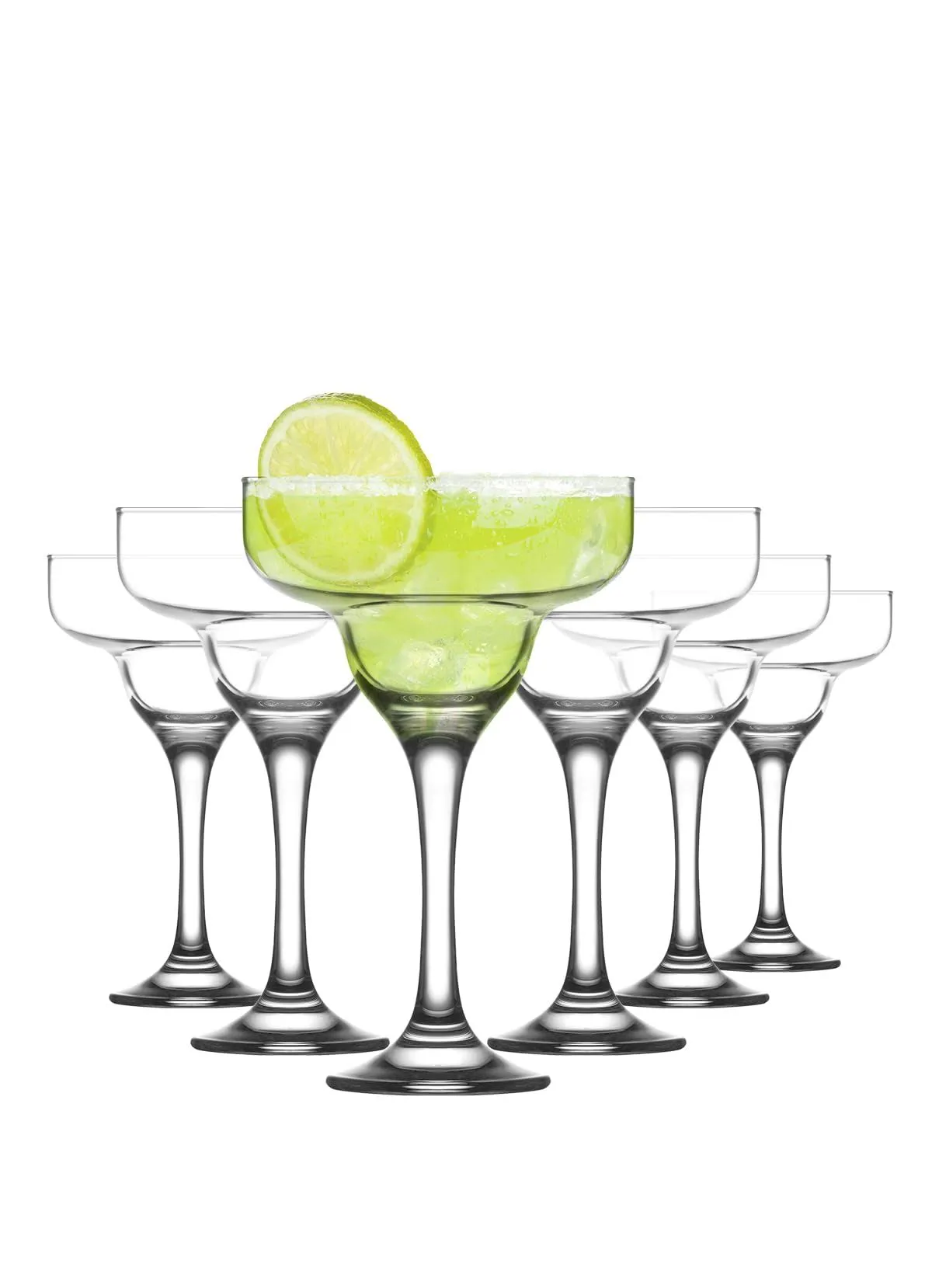 Lav Misket 6-Piece Margarita Cocktail Glasses, 10.25 oz