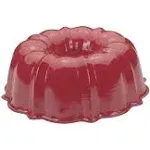 NordicWare 12-Cup Formed Bundt Pan, Red