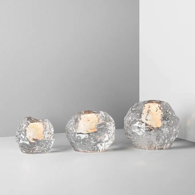 Kosta Boda - Snowball Votive, Set of 3