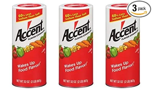 Accent Flavor Enhancer 2 lb. Canister (Pack of 3)