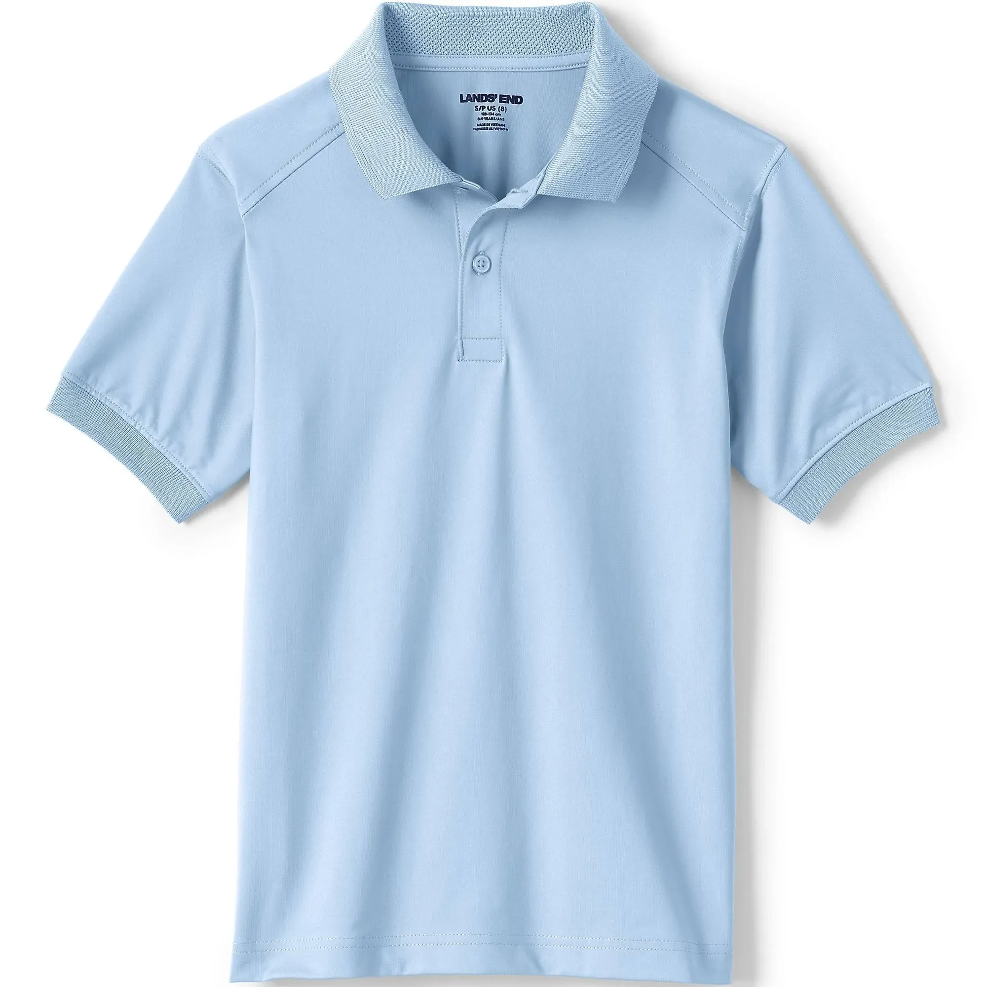 Lands' End Kids Short Sleeve Rapid Dry Polo Shirt